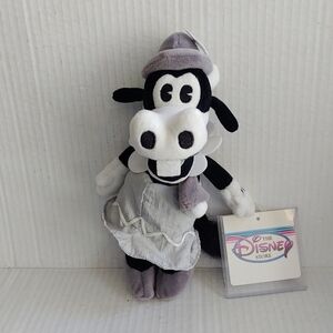 Clarabelle the Cow  8" Bean Bag Plush Disney Store Black & White Classic w/ Tag
